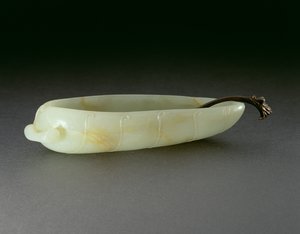 Børstevasker i form af et bananblad på stilken, sent Ming til tidligt Ch